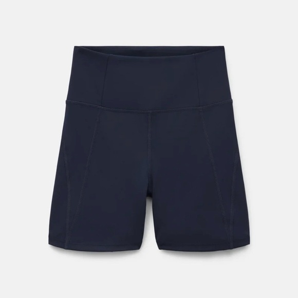 GIRLFRIEND COLLECTIVE Navy Blue High Waisted Run Short - Picture 4 of 8